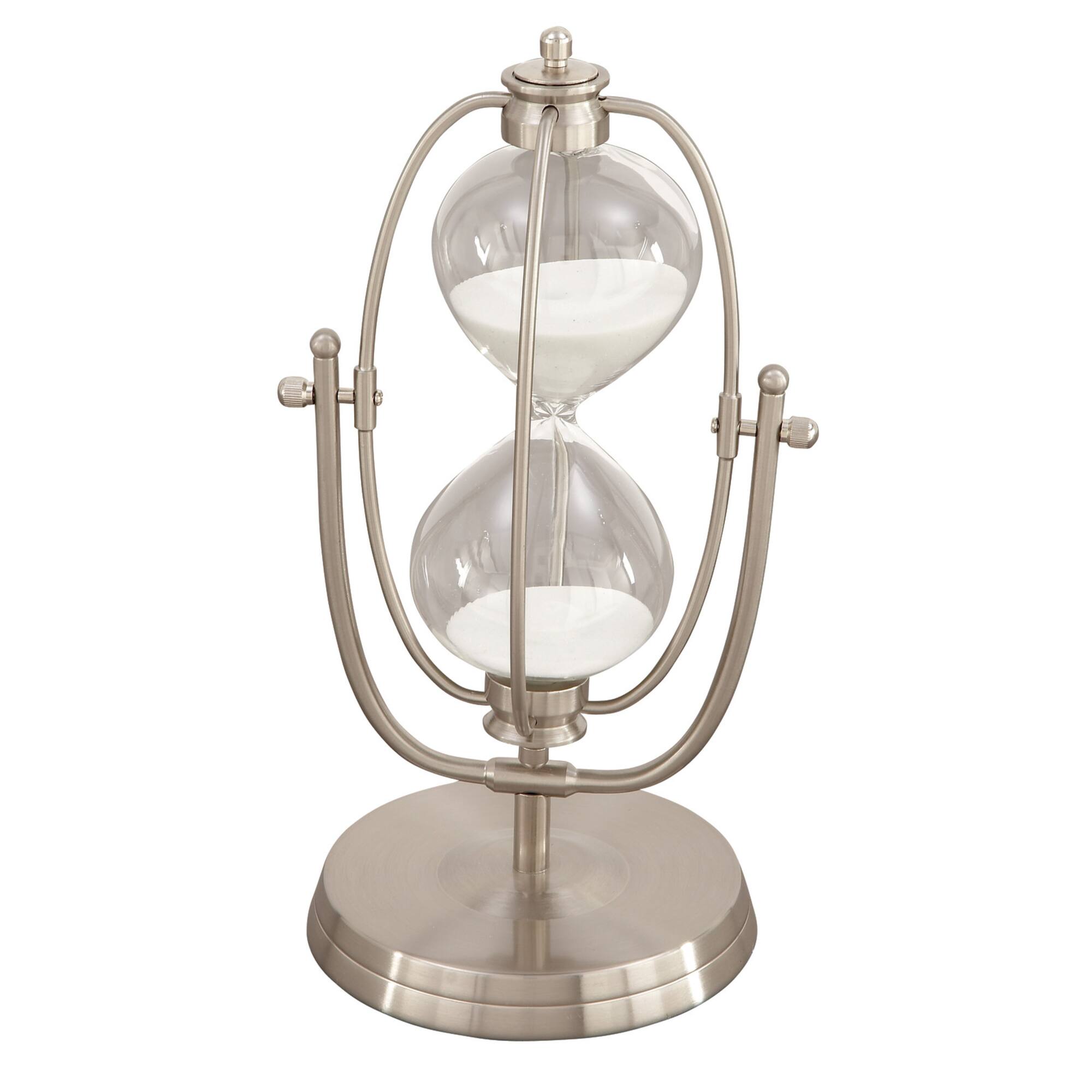 12" Silver Metal Glam Timer